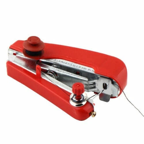 Mini macchina da cucire a mano portatile cucitrice per tessuti vestiti tende