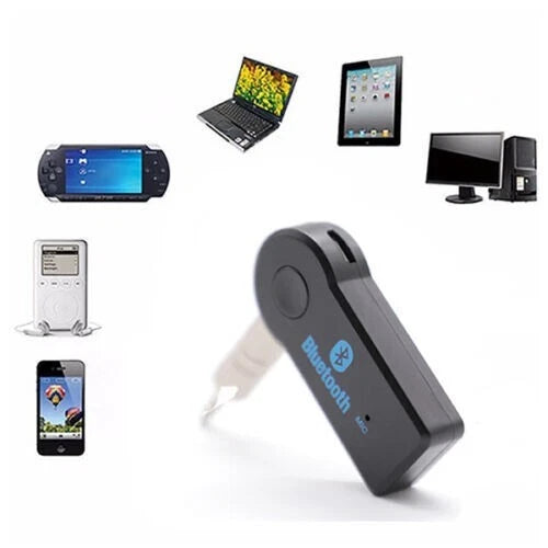 Ricevitore Bluetooth 3.0 AUX Jack 3,5mm, A2DP, Portata 10m, Batteria Integrata, per Stereo HiFi Auto