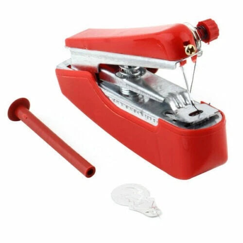 Mini macchina da cucire a mano portatile cucitrice per tessuti vestiti tende