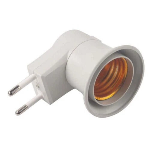 Portalampada adattatore e27 spina 220 volt con interruttore on off lampada