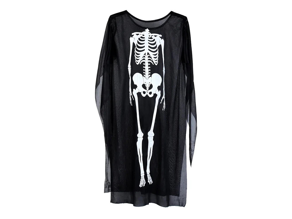 Costume da Scheletro Halloween Taglia Unica Manica Lunga