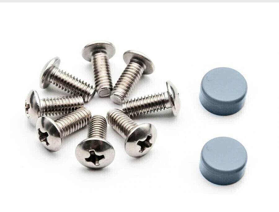 Set 8 Rulli di Ricambio per Box Doccia Porta Scorrevole, Ø23mm, Plastica e Acciaio, Universale