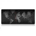 Mousepad Gaming XXL 880x300mm, Mappa del Mondo, Gomma Antiscivolo, Impermeabile, Bordi Cuciti