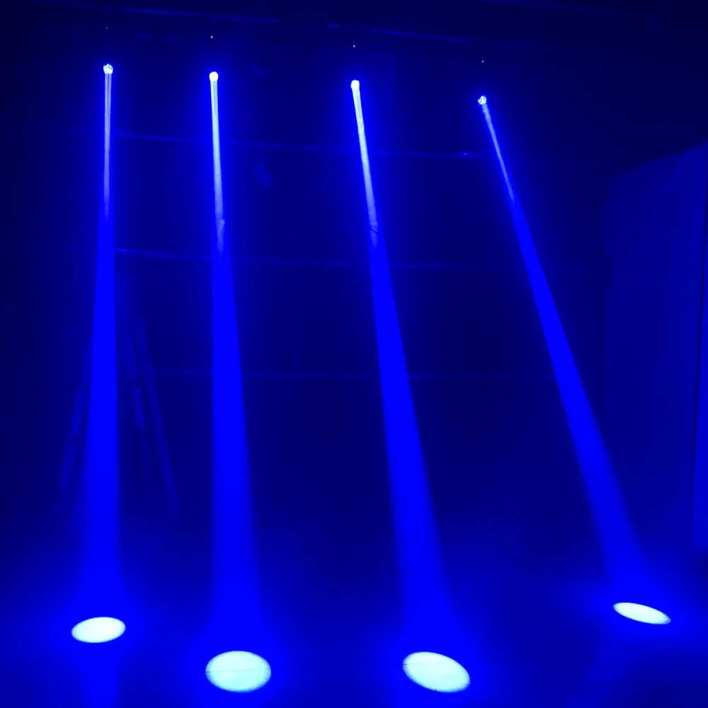Testa mobile led 150w led dmx colori 18 prismi rotanti, fascio luce, spot led