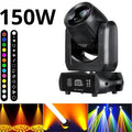 Testa mobile led 150w led dmx colori 18 prismi rotanti, fascio luce, spot led