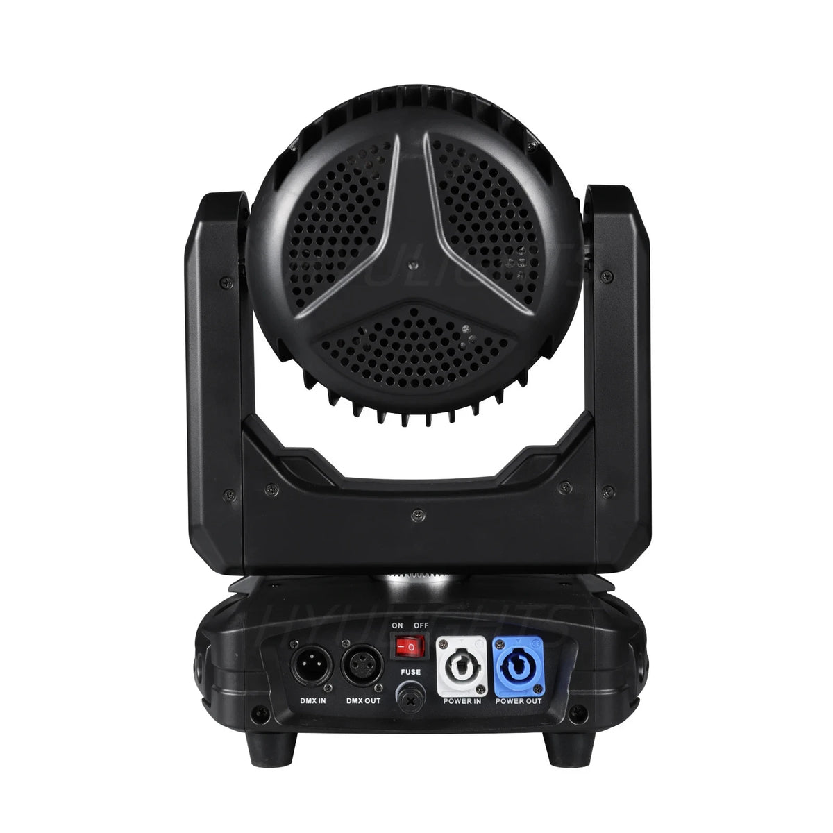 Testa Mobile LED 300W, 7x40W RGBW 4in1, Zoom 3-60°, DMX512, Schermo LCD, per Discoteche e Club