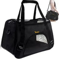 Trasportino Borsa da Viaggio per Cane Gatto Coniglio, Max 8kg, 30x25x50cm, Ventilato, con Tracolla