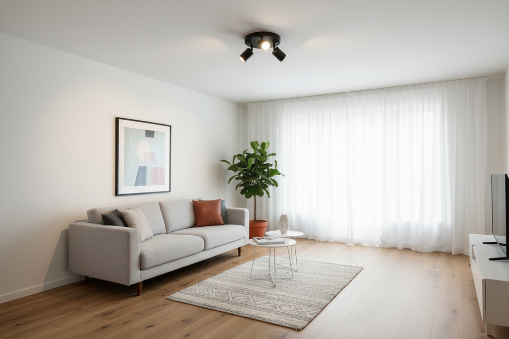 Plafoniera a 3 Spot Orientabili Vico in Acciaio Nero, Ø20cm H14cm, Attacco GU10, Soffitto e Parete