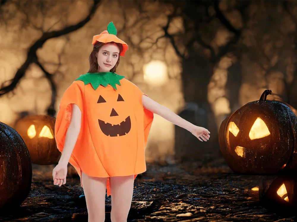 Costume da Zucca Halloween | Taglia Unica | Unisex